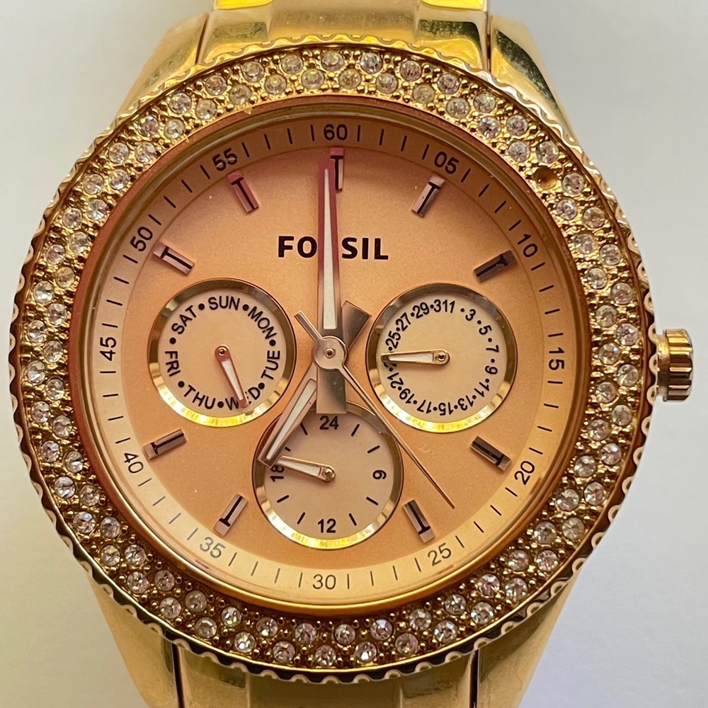 Fossil Stella Rose Gold-Tone Watch
